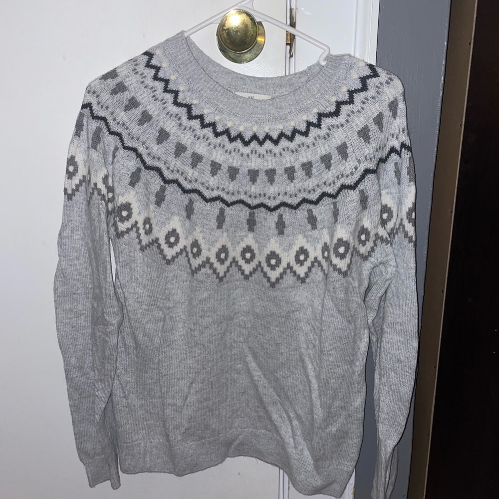 Oversized Super Soft Fair Isle Sweater